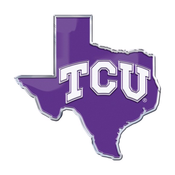 Picture of TCU Horned Frogs Embossed State Emblem