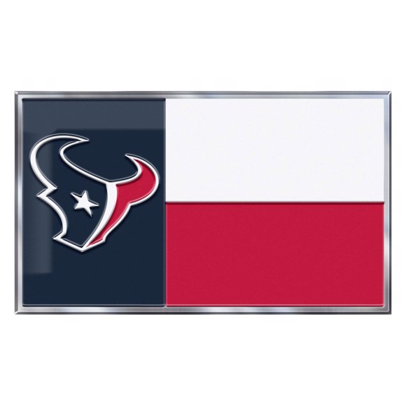 Picture of Houston Texans Embossed State Flag Emblem