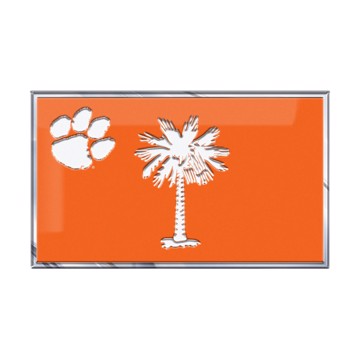 Picture of Clemson Embossed State Flag Emblem