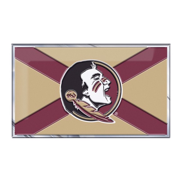 Picture of Florida State Seminoles Embossed State Flag Emblem