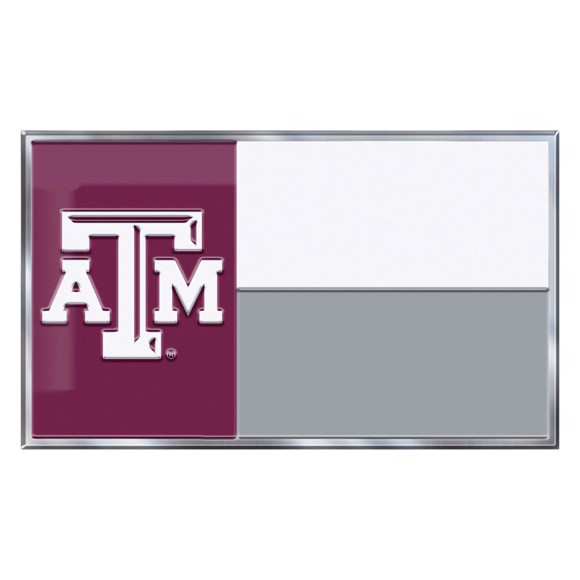 Picture of Texas A&M Aggies Embossed State Flag Emblem