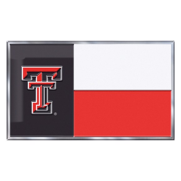 Picture of Texas Tech Red Raiders Embossed State Flag Emblem