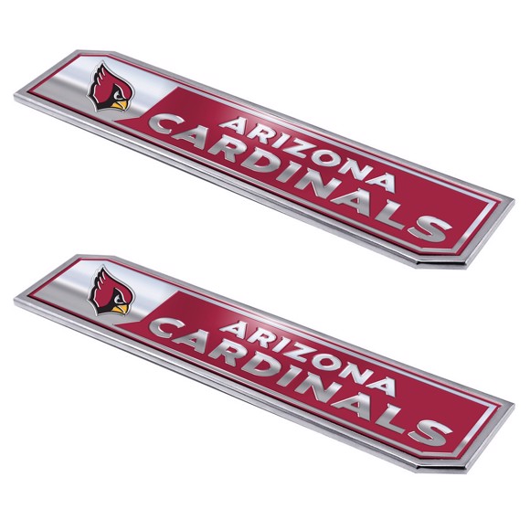 Picture of Arizona Cardinals Embossed Truck Emblem 2-pk