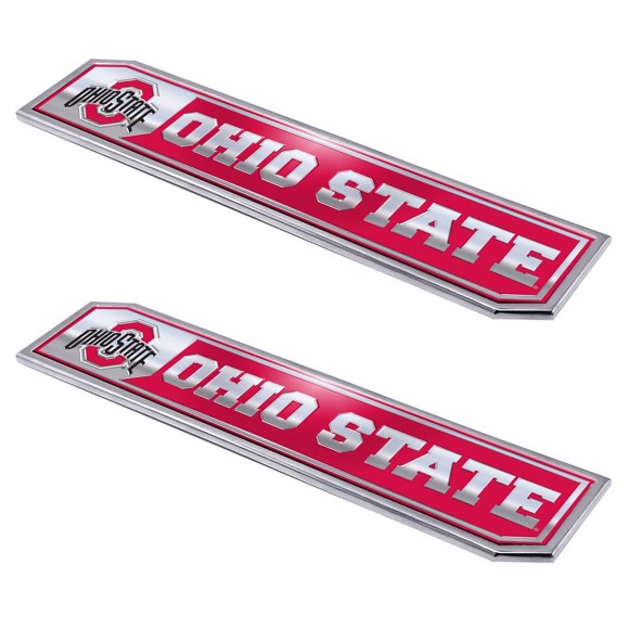 Picture of Ohio State Buckeyes Embossed Truck Emblem 2-pk