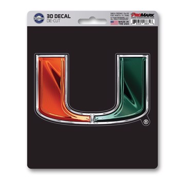 Picture of Miami Hurricanes 3D Decal