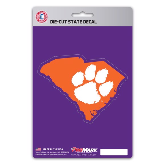 Picture of Clemson Tigers State Shape Decal