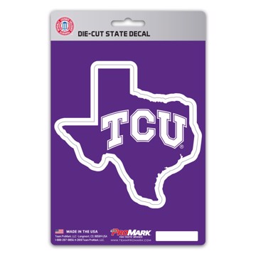 Picture of TCU Horned Frogs State Shape Decal