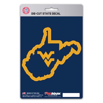 Picture of West Virginia Mountaineers State Shape Decal