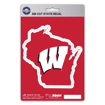 Picture of Wisconsin Badgers State Shape Decal