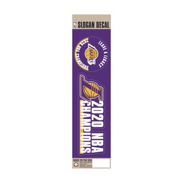 Picture of NBA - Los Angeles Lakers 2020 NBA Champions Team Slogan Decal