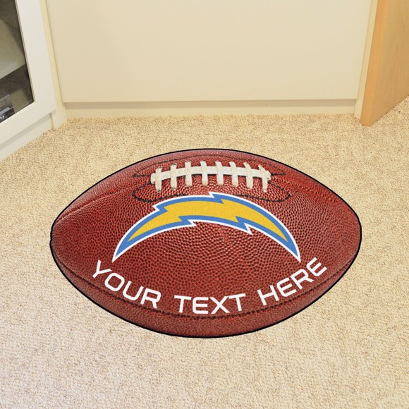 Picture of Los Angeles Chargers Personalized Football Mat