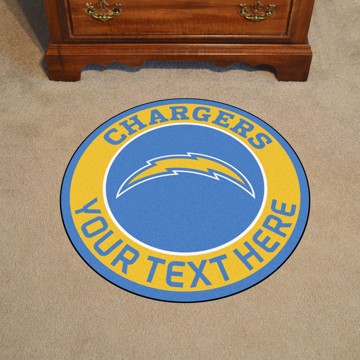 Picture of Los Angeles Chargers Personalized Roundel Mat