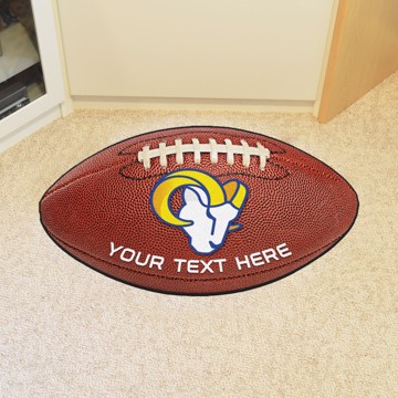 Picture of Los Angeles Rams Personalized Football Mat