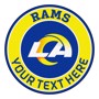 Picture of Los Angeles Rams Personalized Roundel Mat