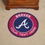 Picture of Atlanta Braves Personalized Roundel Mat Rug