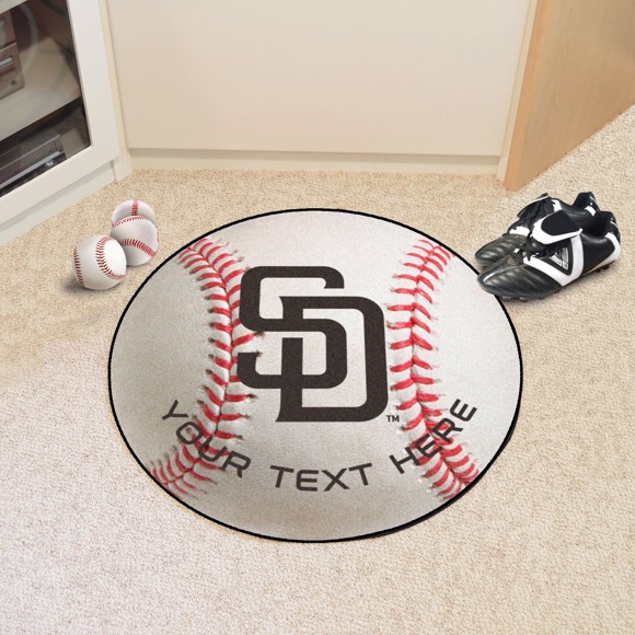 Picture of San Diego Padres Personalized Baseball Mat