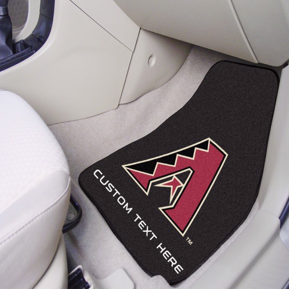 Picture of Arizona Diamondbacks Personalized Carpet Car Mat Set