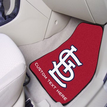 Picture of St. Louis Cardinals Personalized Carpet Car Mat Set