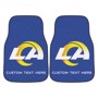 Picture of Los Angeles Rams Personalized Carpet Car Mat Set