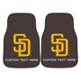 Picture of San Diego Padres Personalized Carpet Car Mat Set