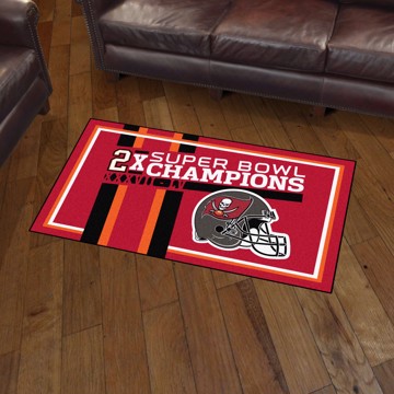 Picture of NFL - Tampa Bay Buccaneers Super Bowl LV Champions Dynasty 3X5 Plush Rug