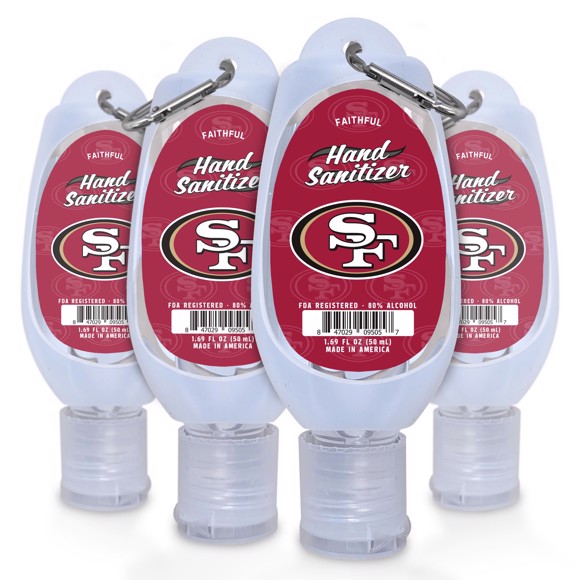 Picture of San Francisco 49ers 1.69 oz Travel Keychain Sanitizer