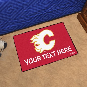 Picture of Calgary Flames Personalized Starter Mat