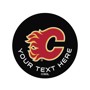 Picture of Calgary Flames Personalized Hockey Puck Mat