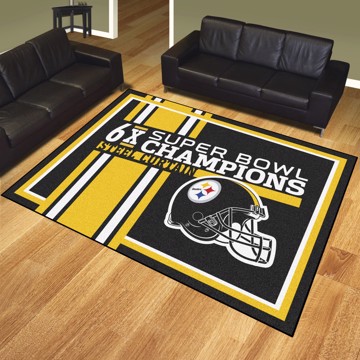 Picture of Pittsburg Steelers Dynasty 8x10 Rug