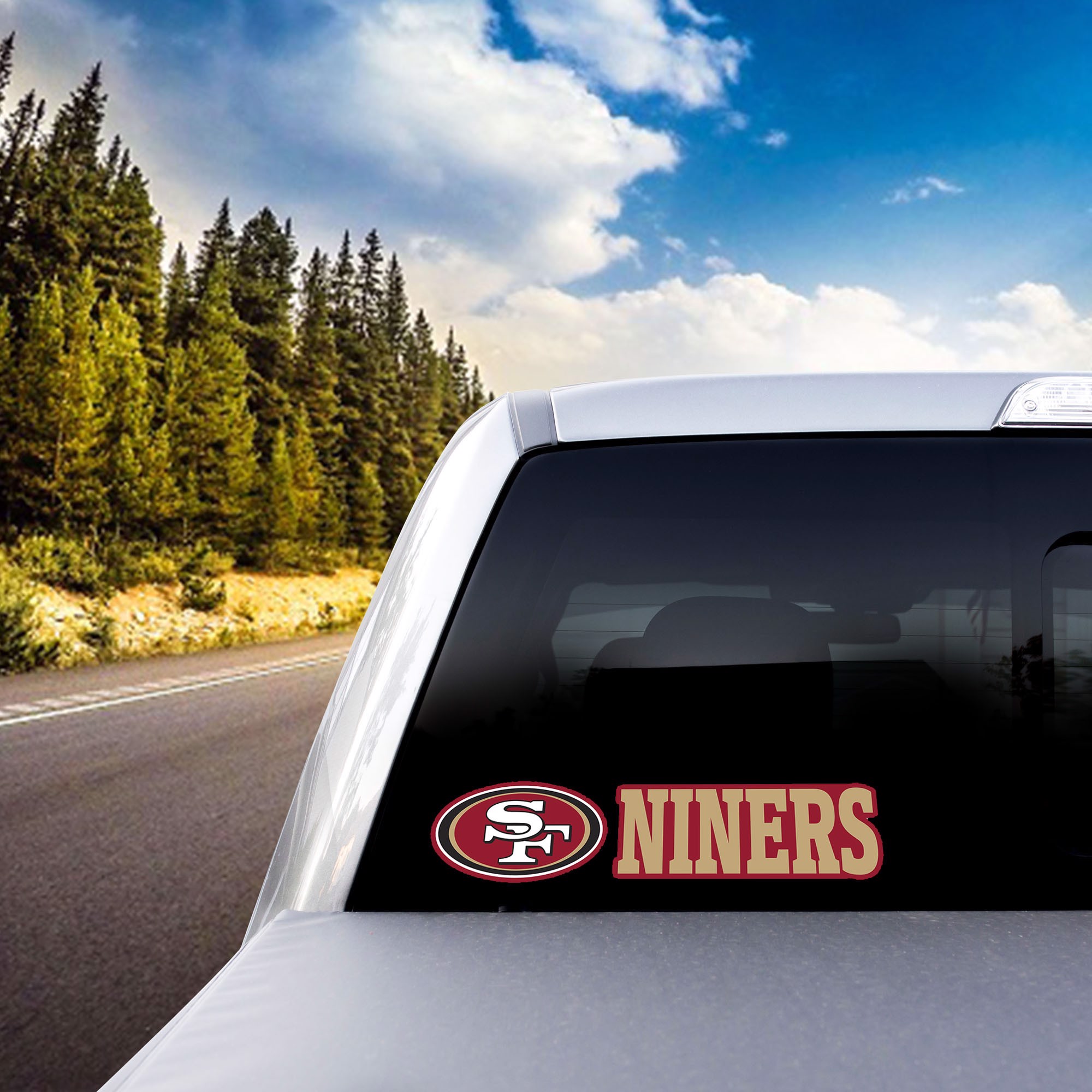 San Francisco 49ers 12 Inch Decal Sticker Flat Vinyl Auto Home Arch De -  Fielders Choice