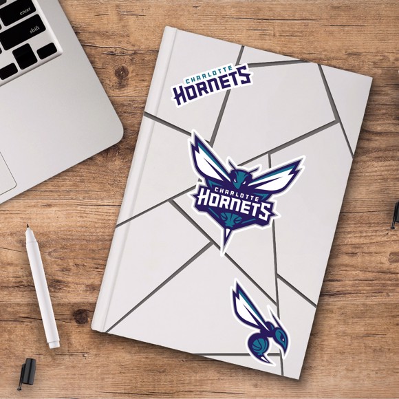 Picture of Charlotte Hornets Decal 3-pk