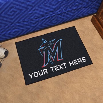 Picture of Miami Marlins Personalized Starter Mat