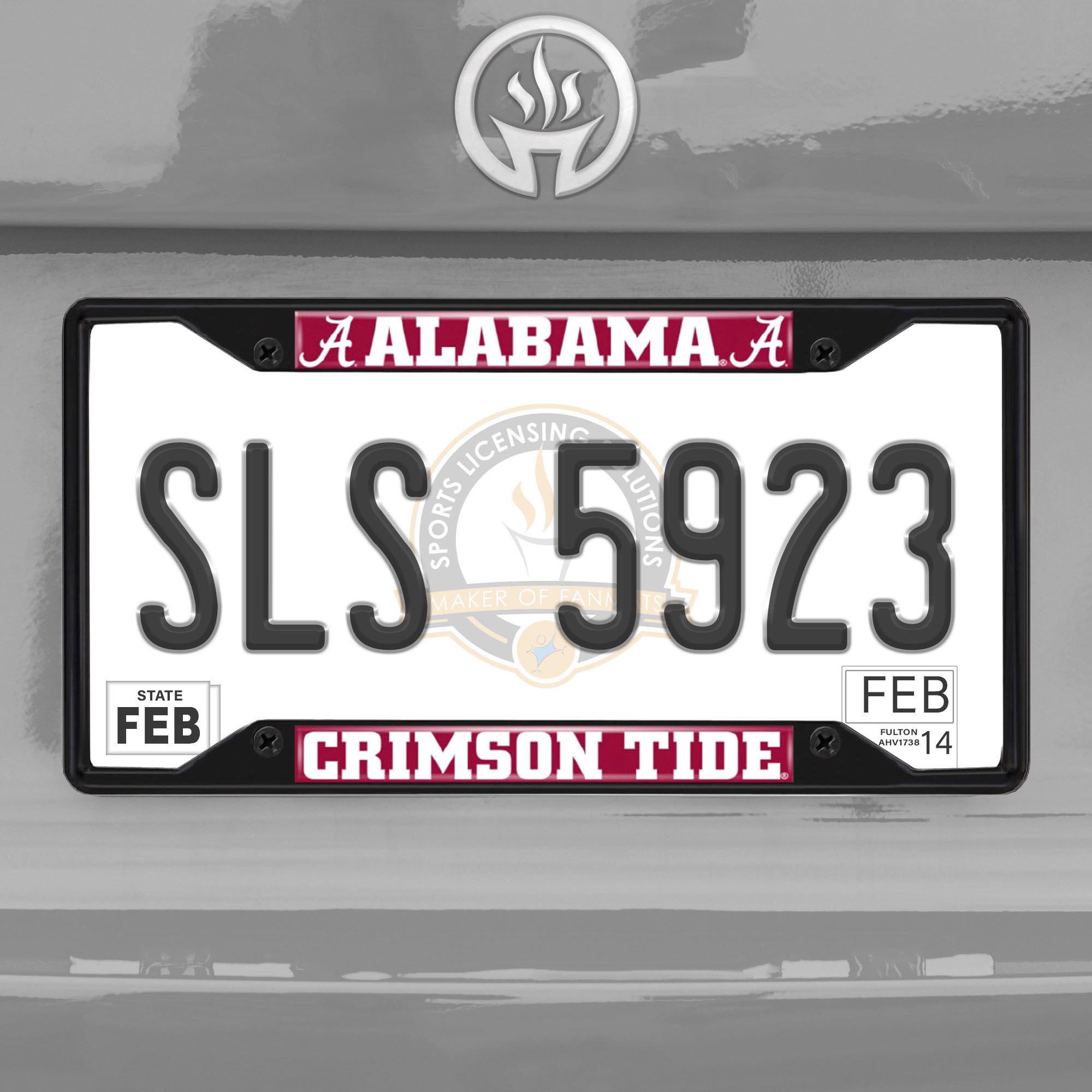 Alabama Crimson Tide Domed Metal License Plate Frame