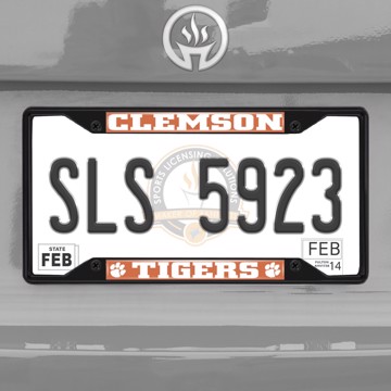 Picture of Clemson University License Plate Frame - Black