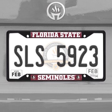 Picture of Florida State University License Plate Frame - Black