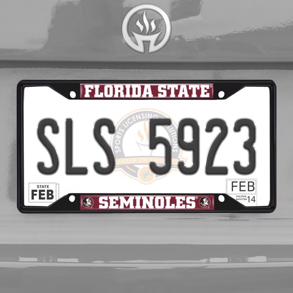 Picture of Florida State Seminoles License Plate Frame - Black