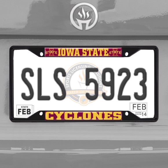Picture of Iowa State Cyclones License Plate Frame - Black