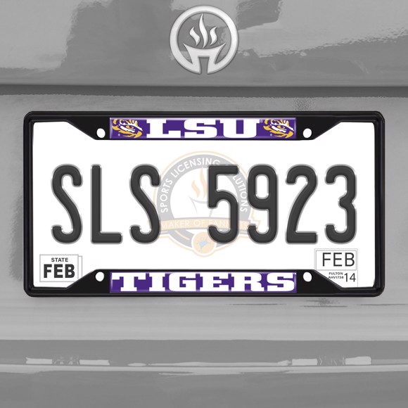 Picture of LSU Tigers License Plate Frame - Black