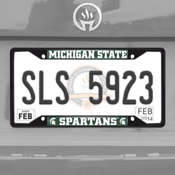 Picture of Michigan State University License Plate Frame - Black