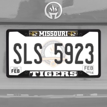 Picture of Missouri Tigers License Plate Frame - Black