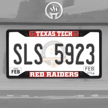 Picture of Texas Tech Red Raiders License Plate Frame - Black