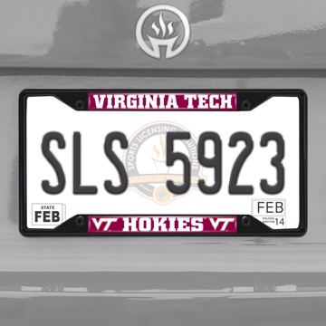 Picture of Virginia Tech Hokies License Plate Frame - Black