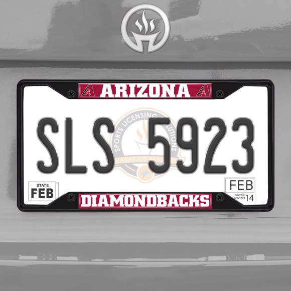 Picture of MLB - Arizona Diamondbacks License Plate Frame - Black