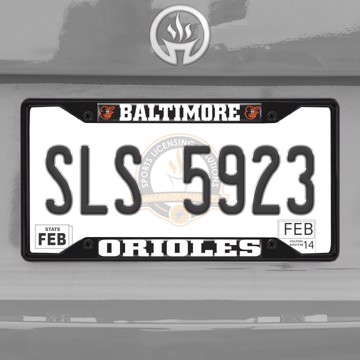 Picture of MLB - Baltimore Orioles License Plate Frame - Black