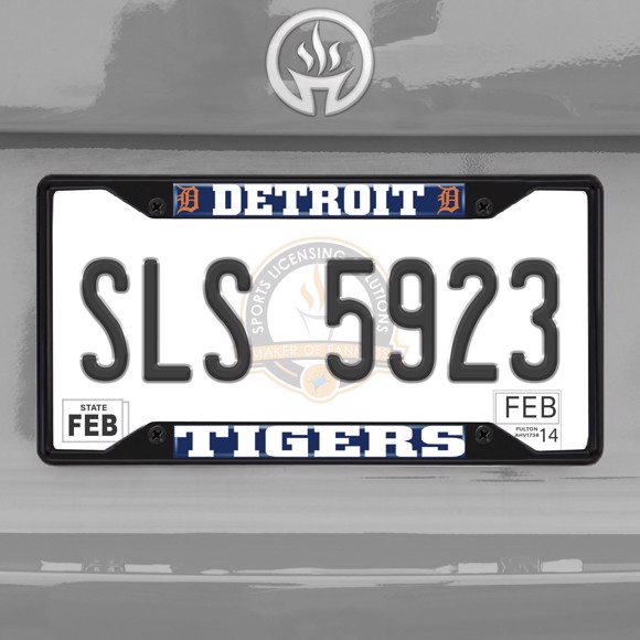 Picture of MLB - Detroit Tigers License Plate Frame - Black