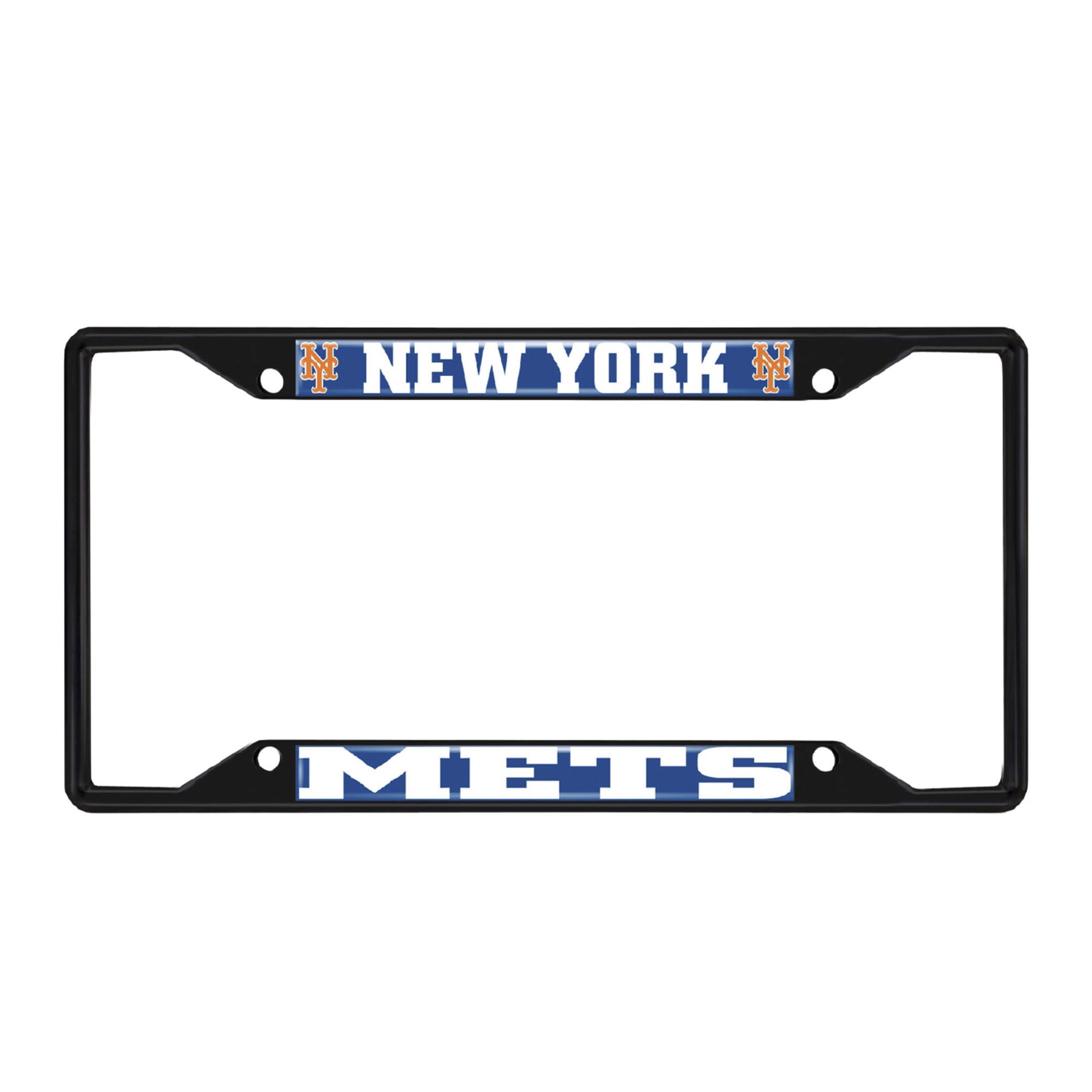 Fanmats Mlb New York Mets License Plate Frame Black