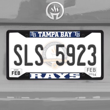 Picture of MLB - Tampa Bay Rays License Plate Frame - Black