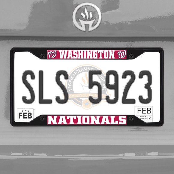 Picture of MLB - Washington Nationals License Plate Frame - Black