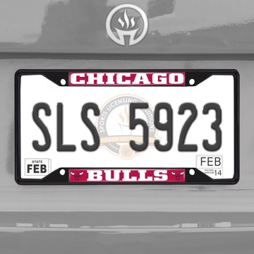 Picture of NBA - Chicago Bulls License Plate Frame - Black