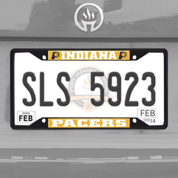 Picture of NBA - Indiana Pacers License Plate Frame - Black